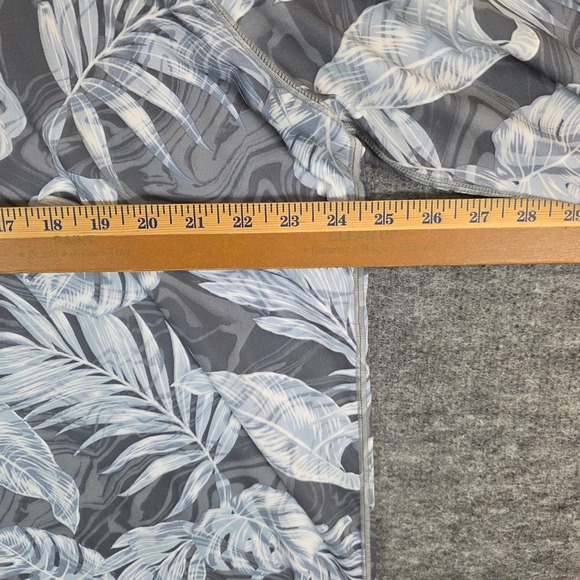 Tommy Bahama Island Zone Shirt Mens XXL Gray Tropical Palm 1/4 Zip Pullover - Picture 6 of 10